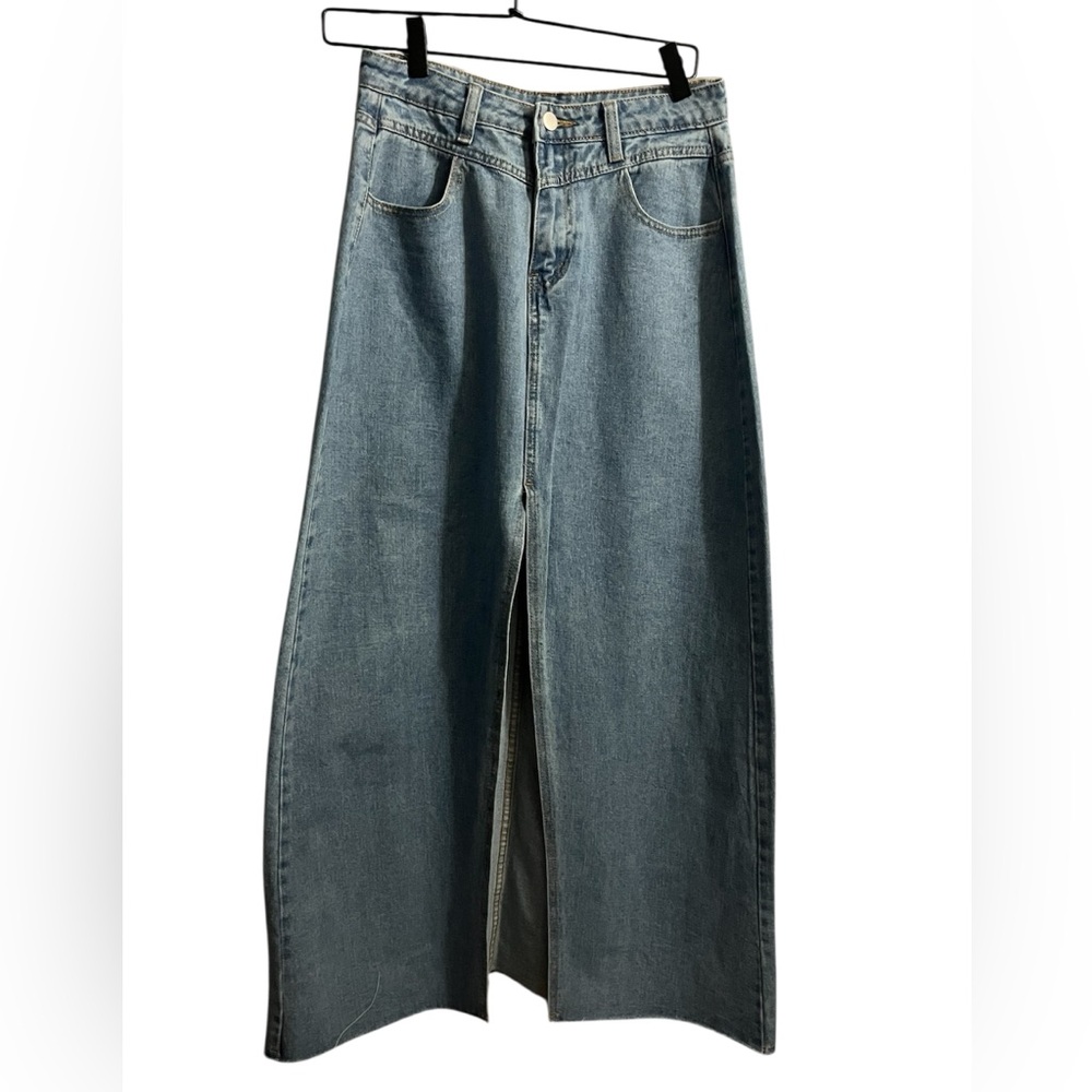 Denim Maxi Skirt
